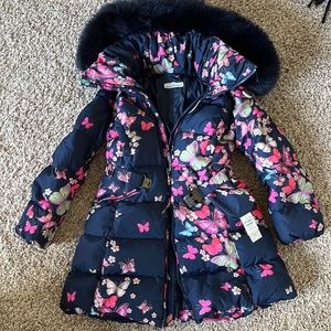 Manudieci Italy Girls northern goose down puffer coat size 8